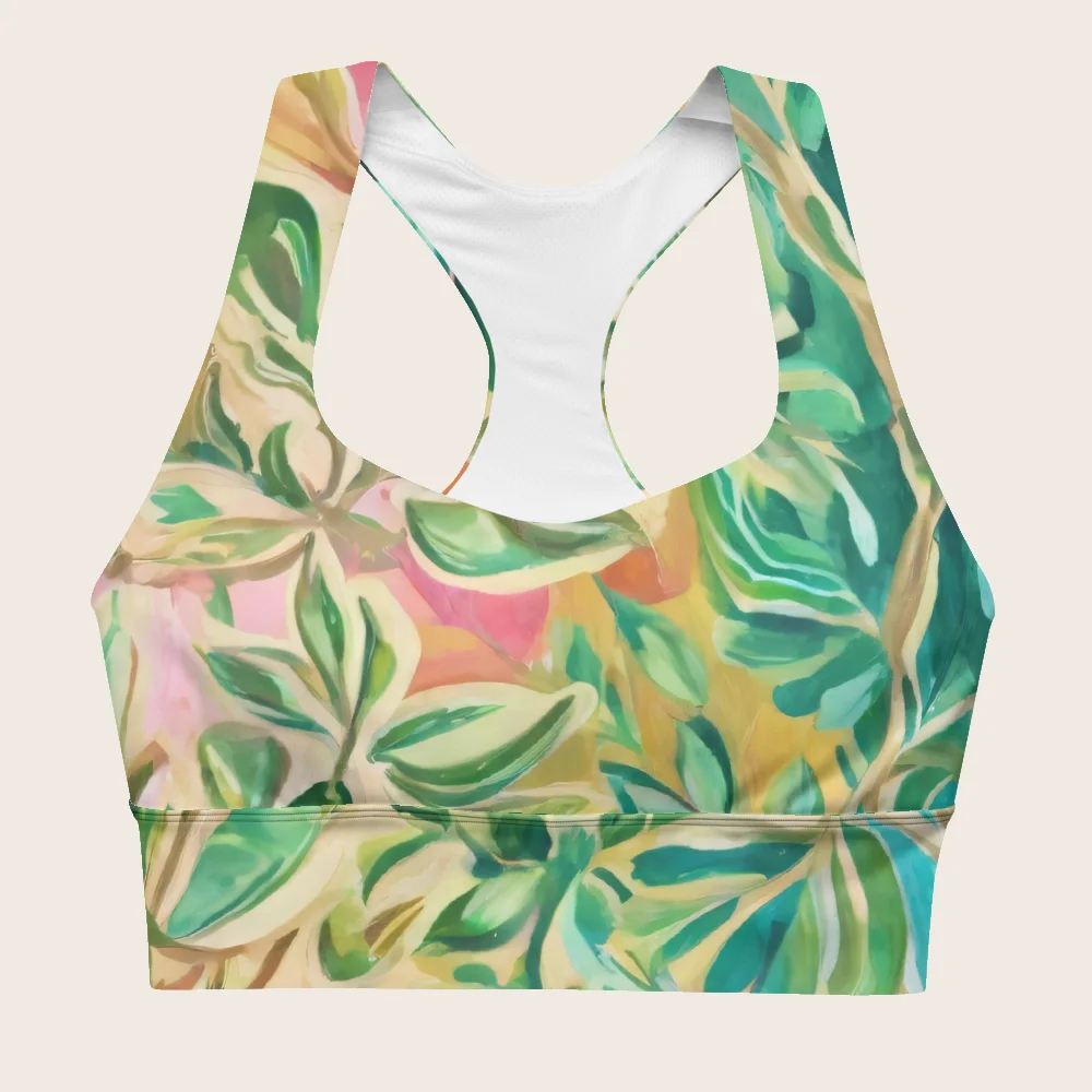 Longline Sports Bra on model