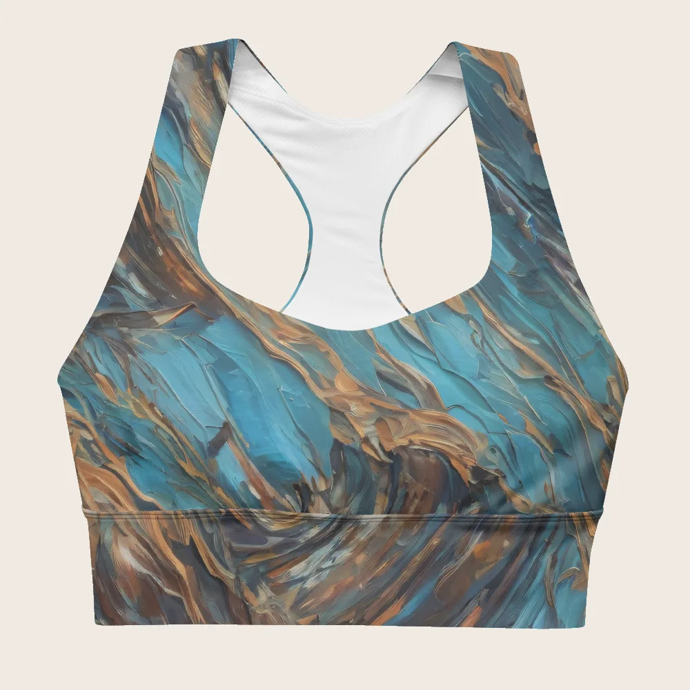 Longline Sports Bra on model