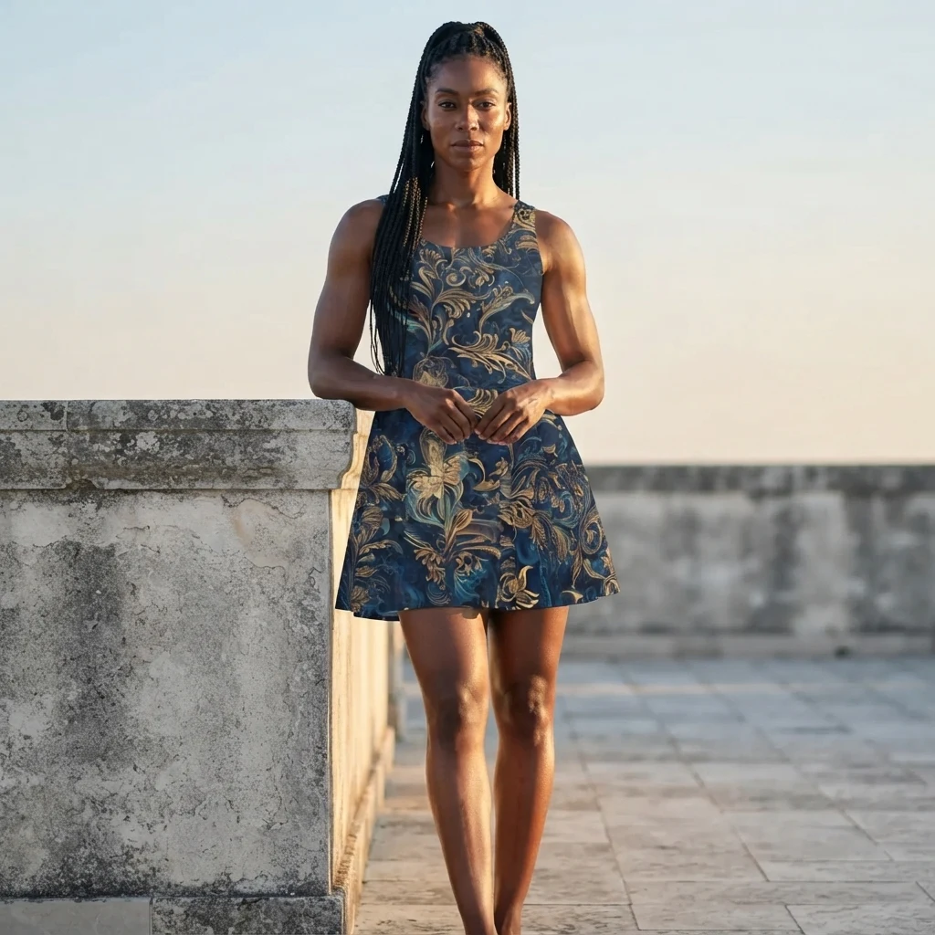 Skater Dress on model