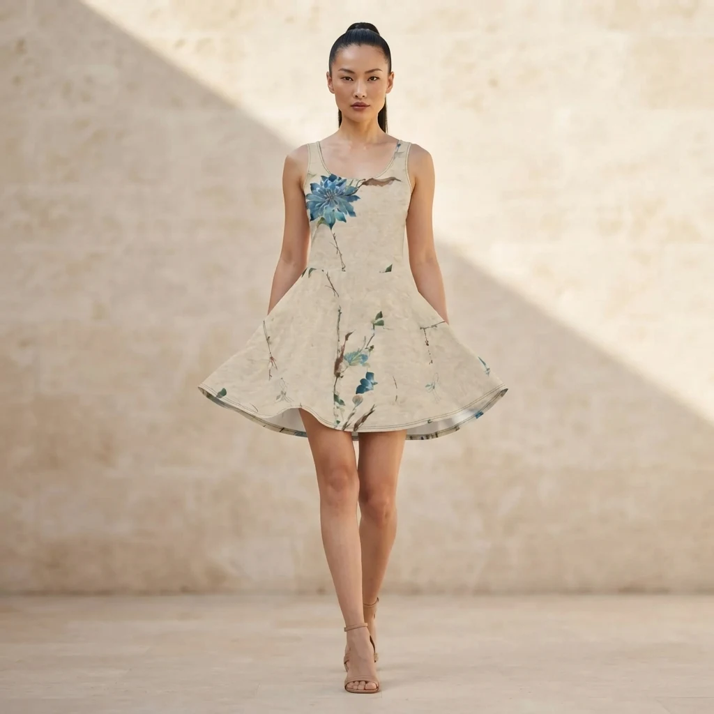 Skater Dress on model