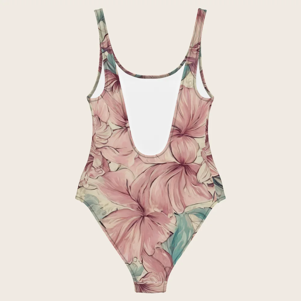 One-Piece Swimsuit on model