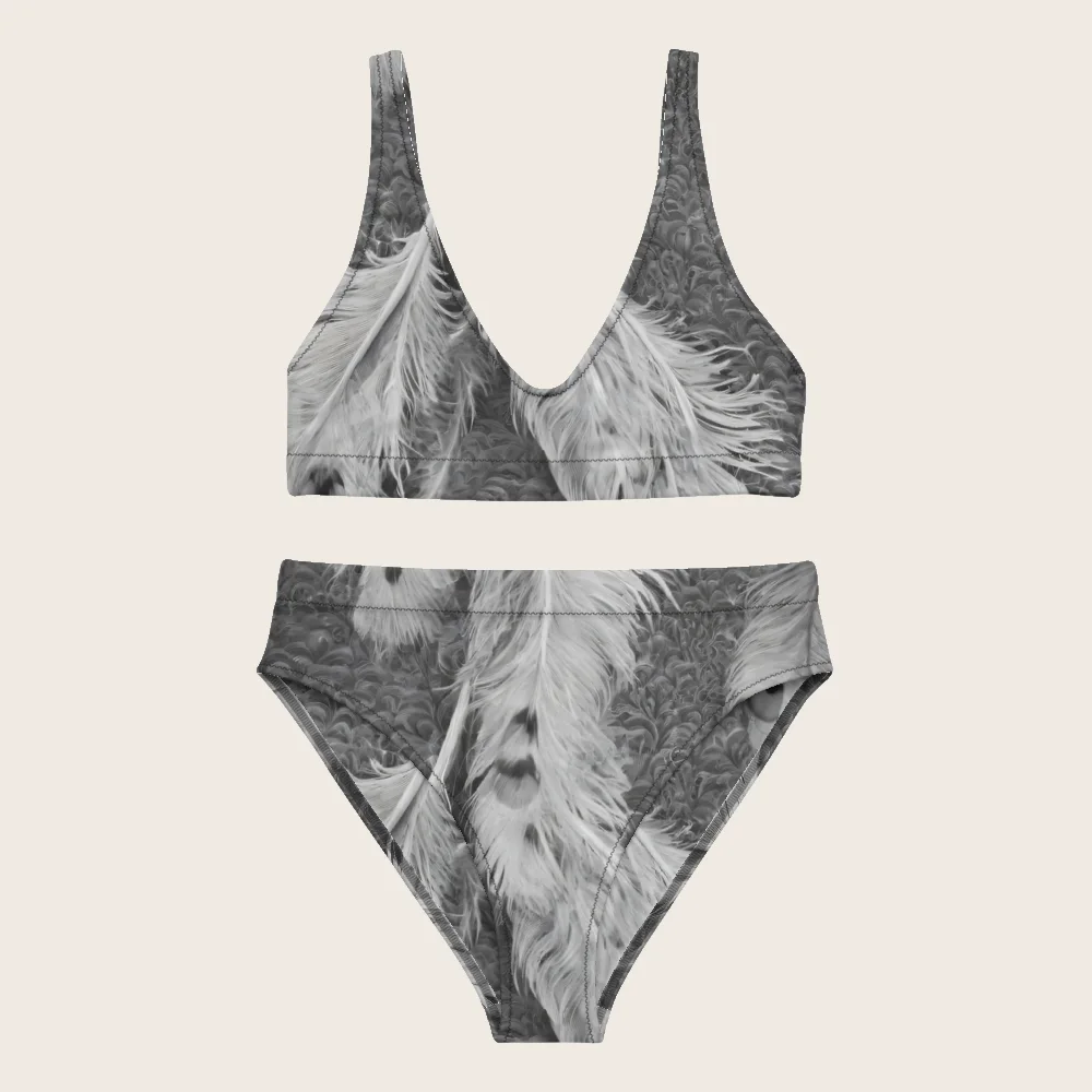 High-Waisted Bikini on model