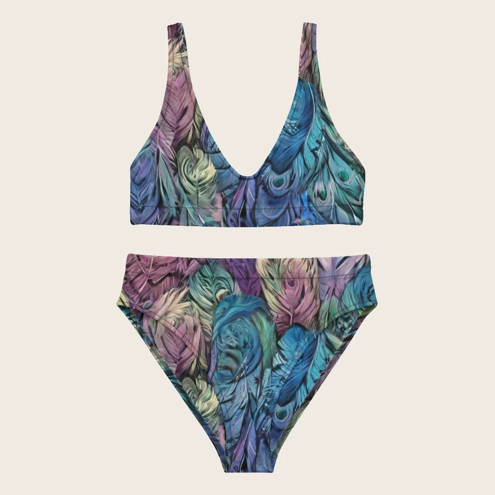 High-Waisted Bikini on model