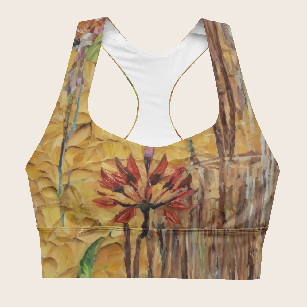 Longline Sports Bra on model
