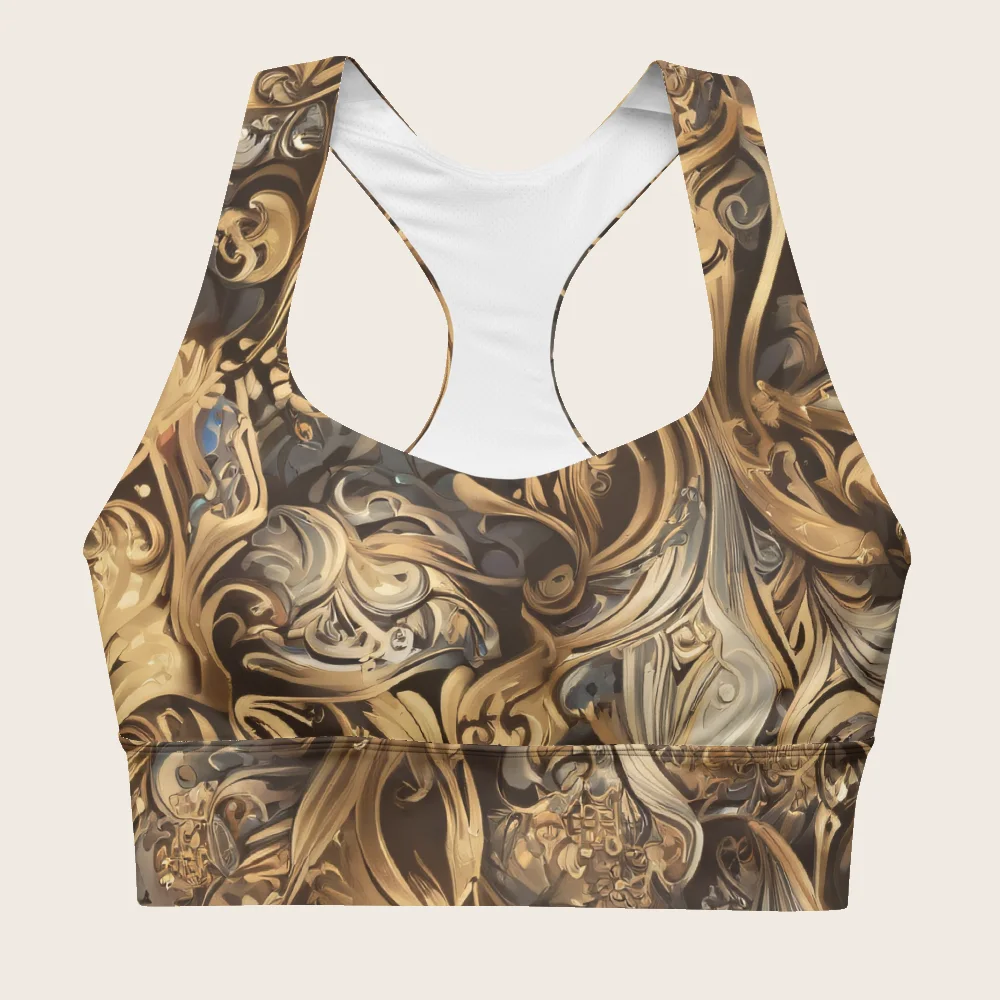 Longline Sports Bra on model