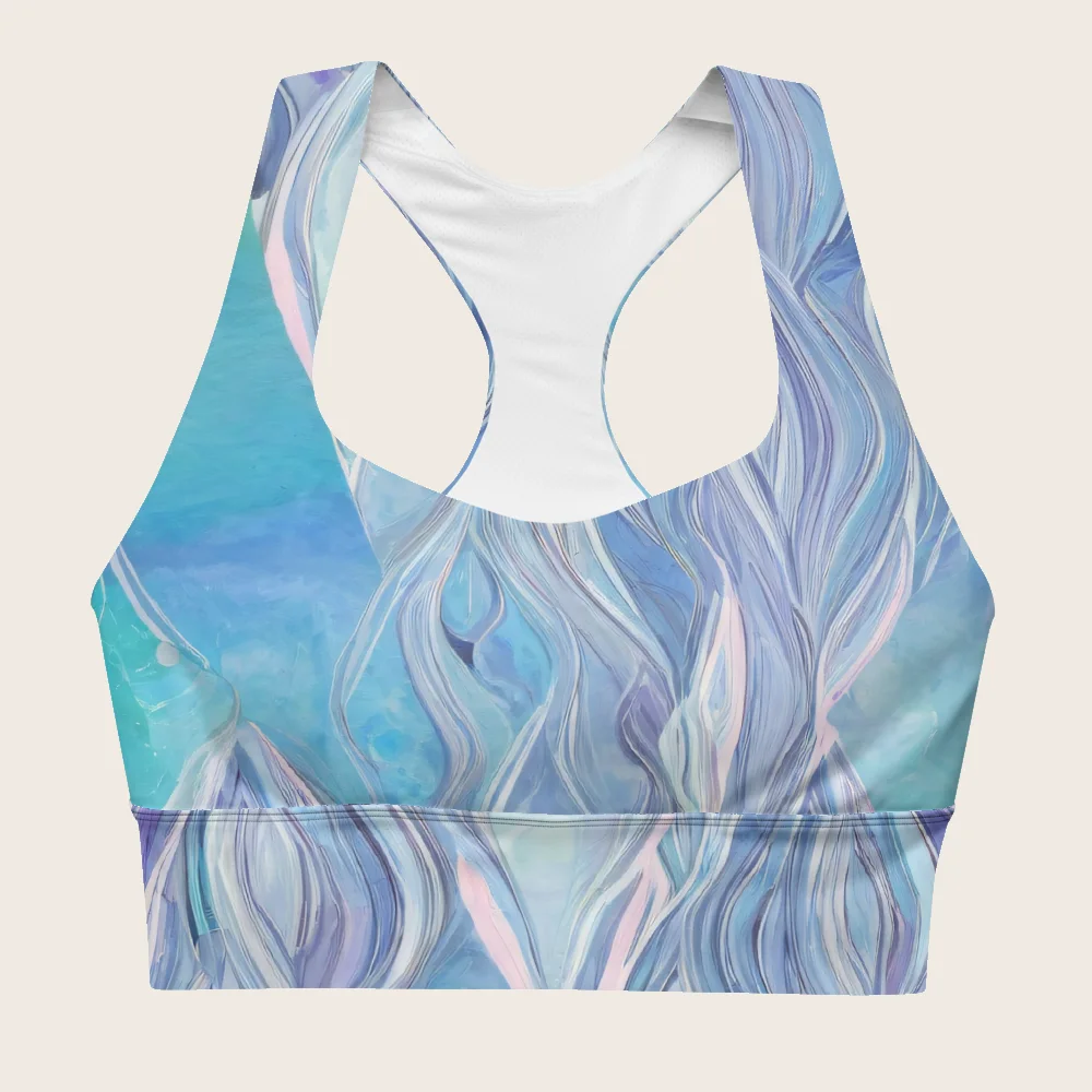 Longline Sports Bra on model