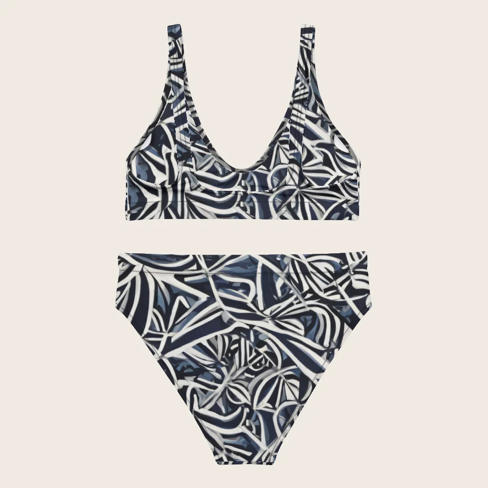 High-Waisted Bikini on model