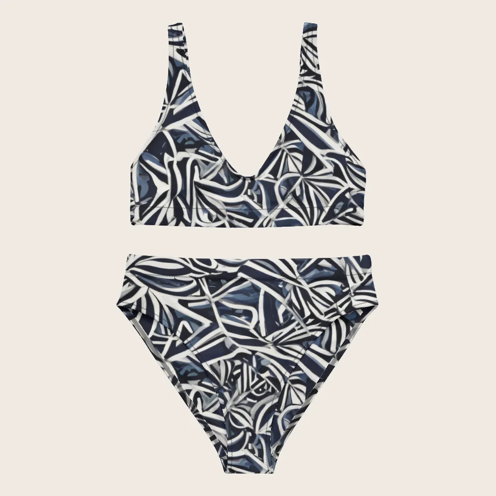 High-Waisted Bikini on model