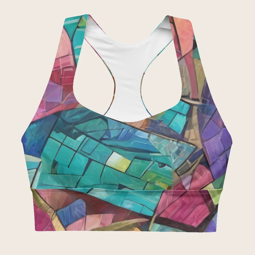 Longline Sports Bra on model