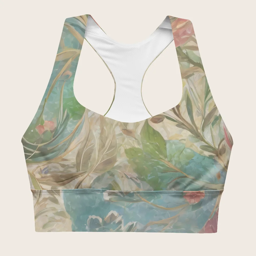 Longline Sports Bra on model