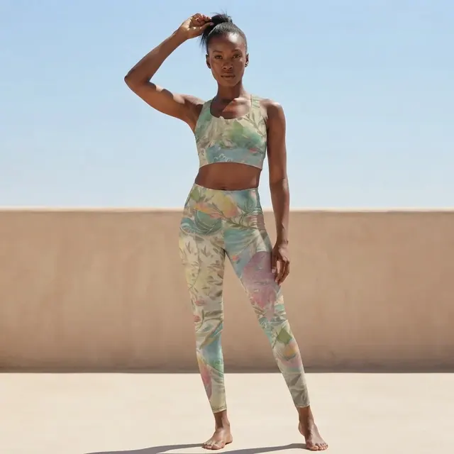 Longline Sports Bra, one-of-one design 15019360
