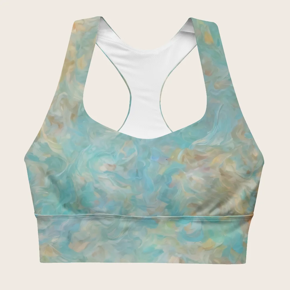 Longline Sports Bra on model