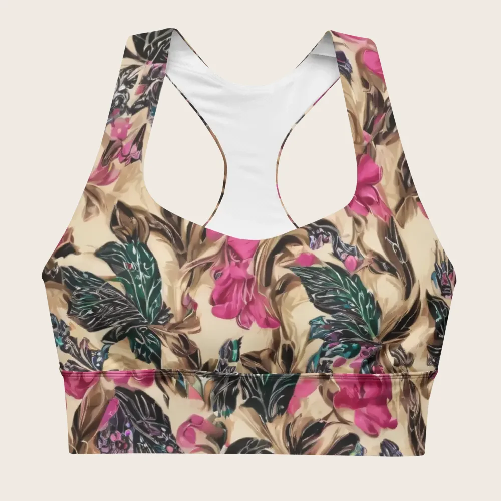 Longline Sports Bra on model