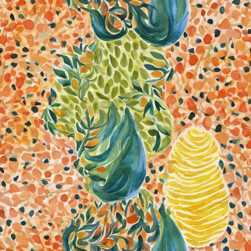 Close-up of the print