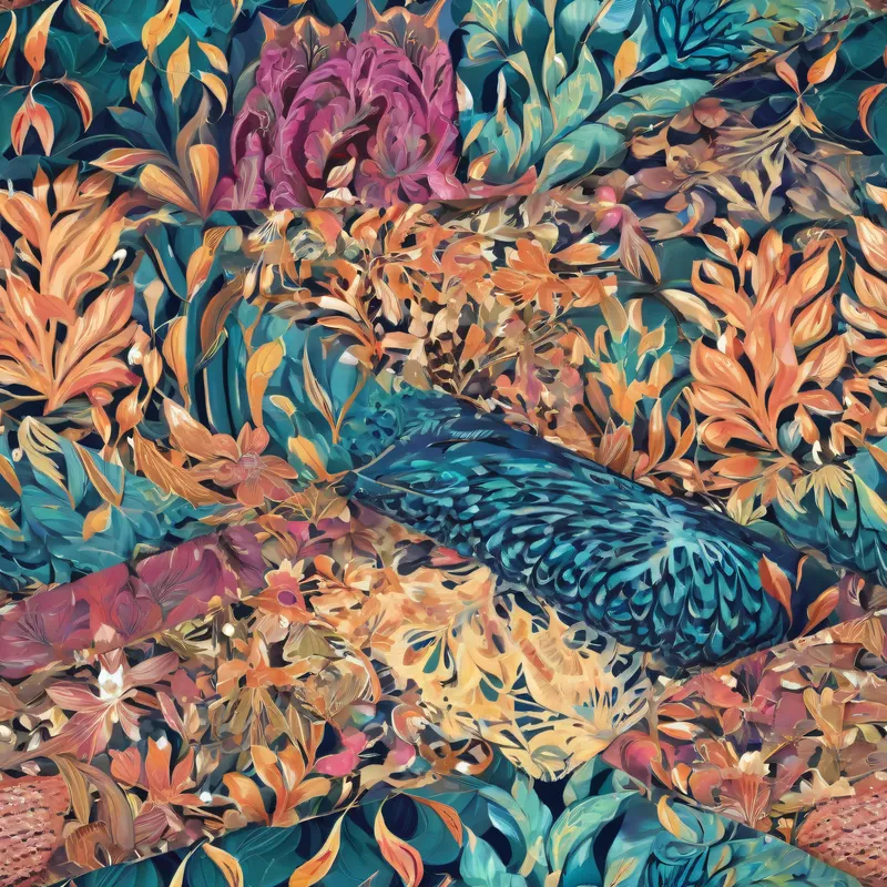 Close-up of the print