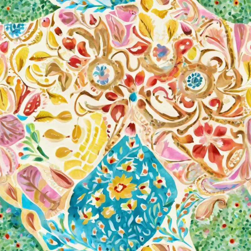 Close-up of the print
