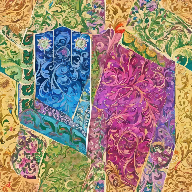 Close-up of the print
