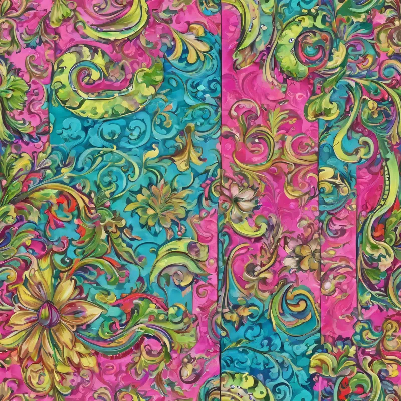Close-up of the print