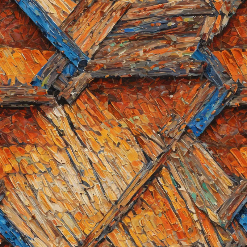 Close-up of the print