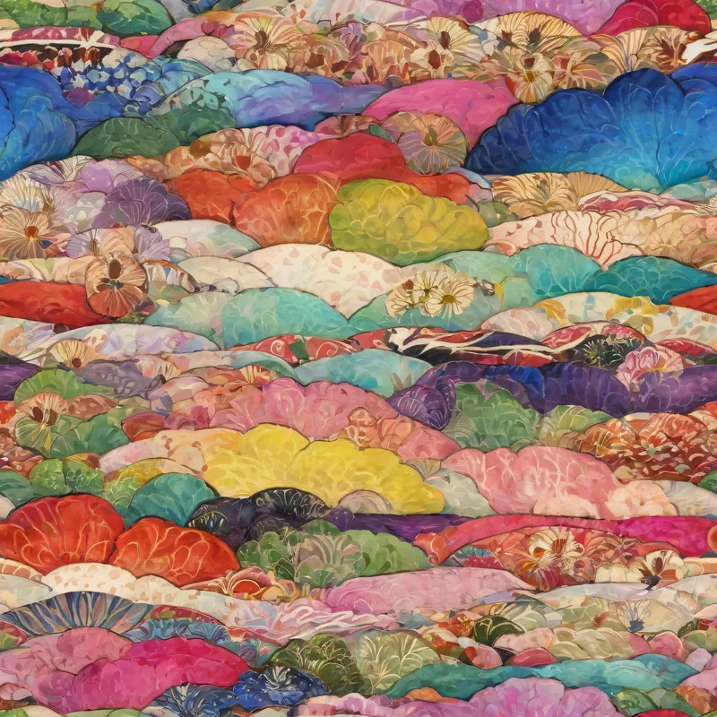 Close-up of the print