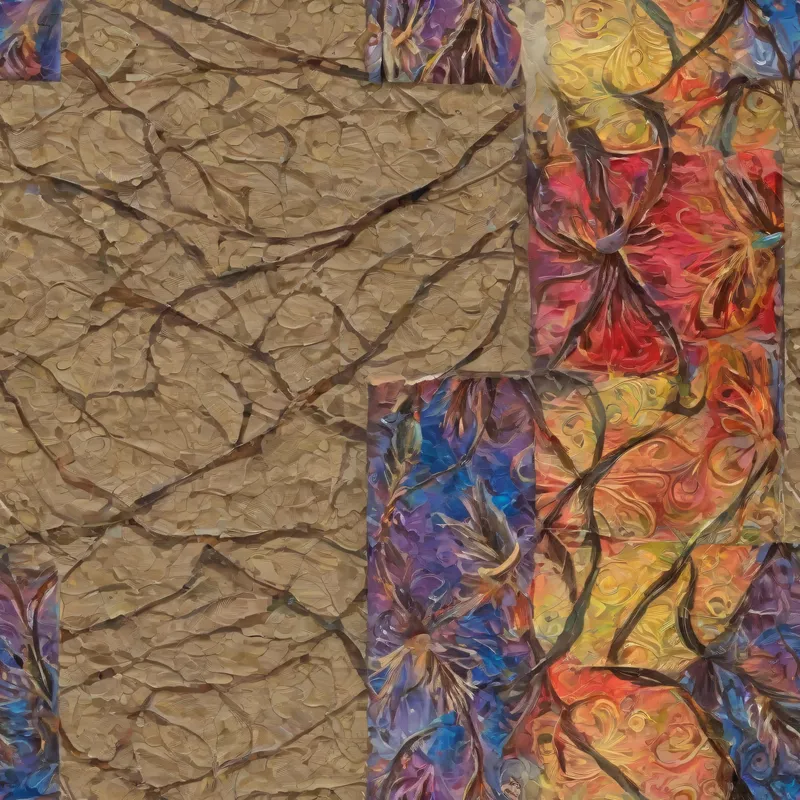Close-up of the print