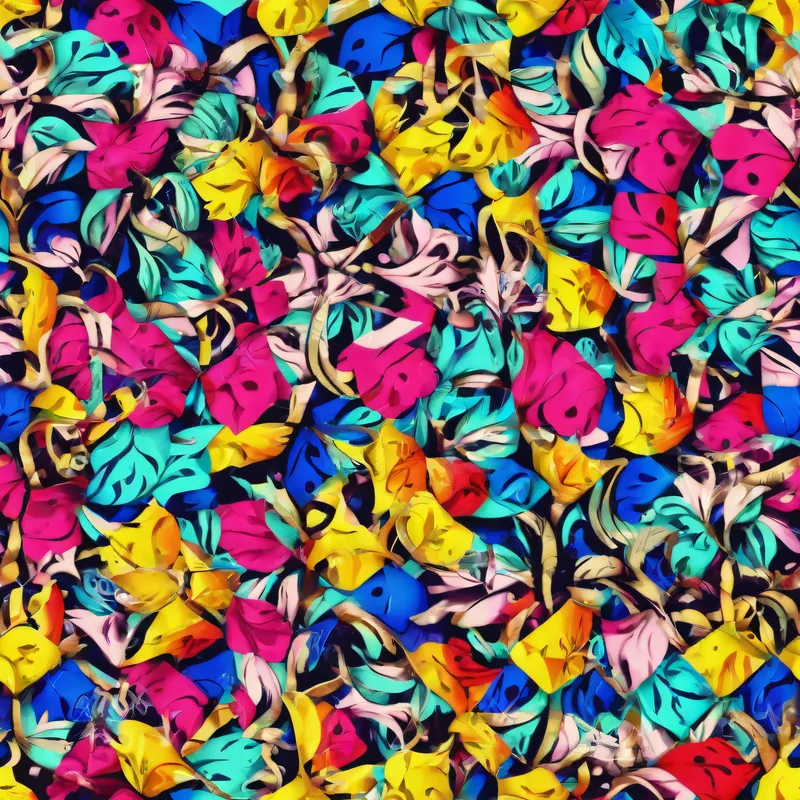 Close-up of the print