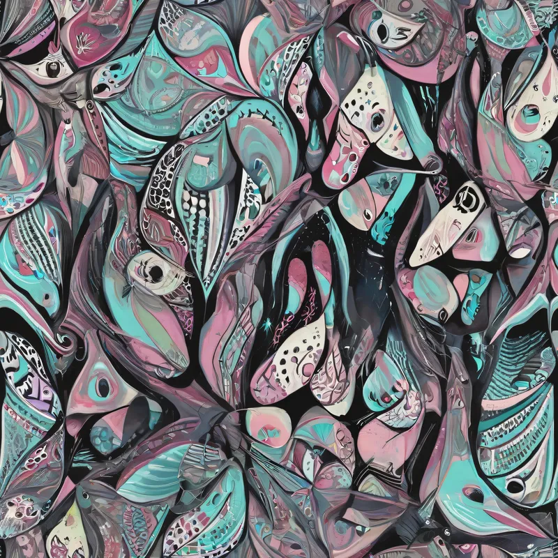 Close-up of the print