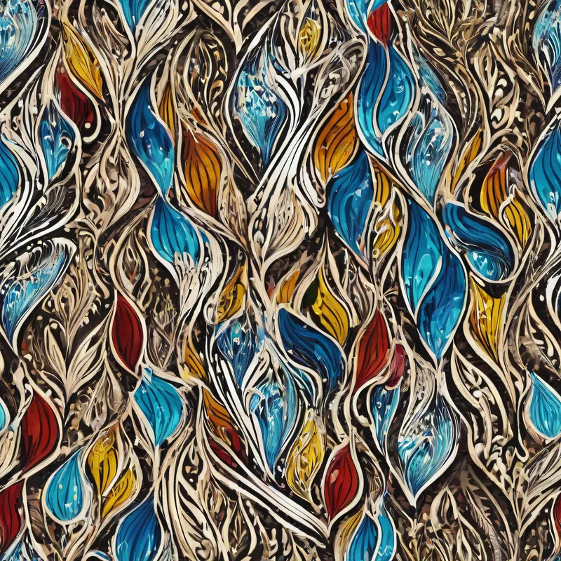 Close-up of the print