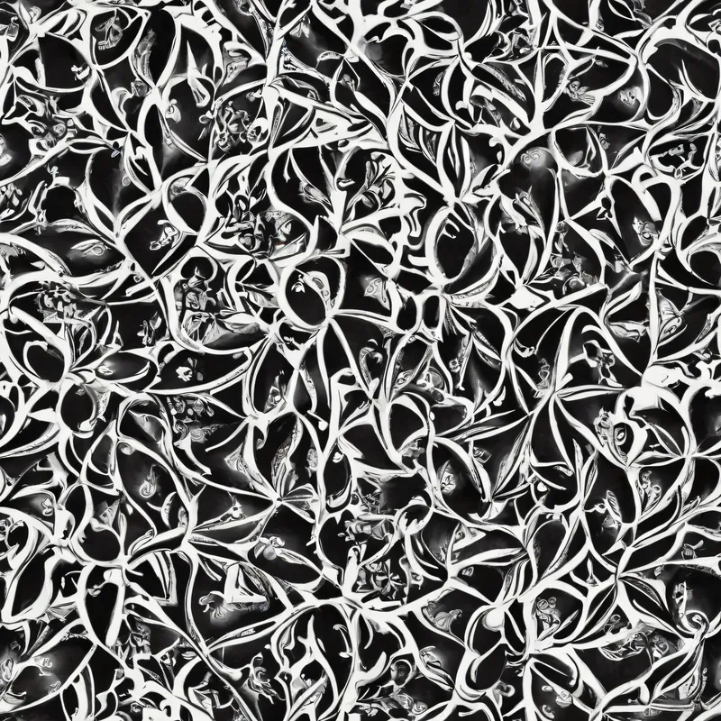 Close-up of the print