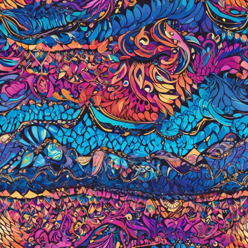 Close-up of the print