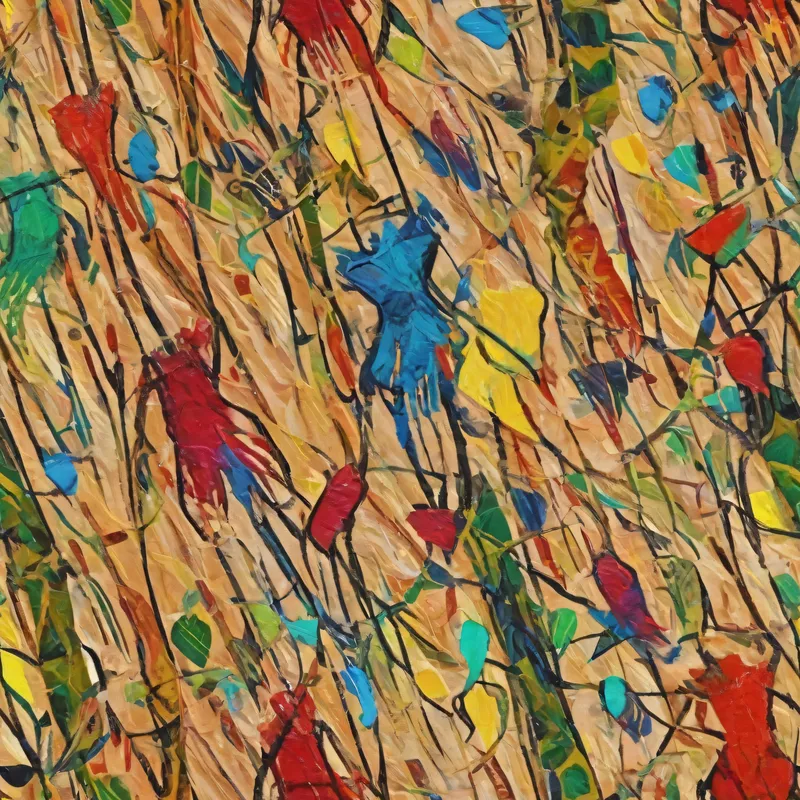 Close-up of the print