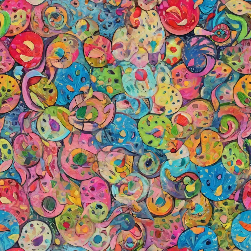 Close-up of the print