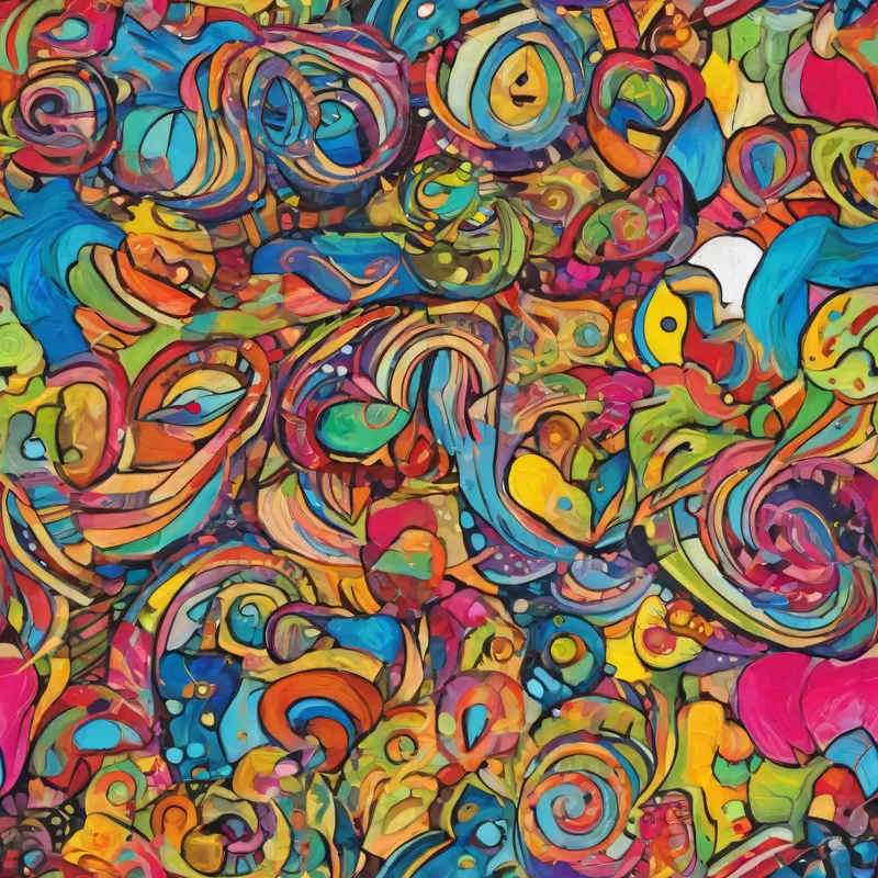 Close-up of the print