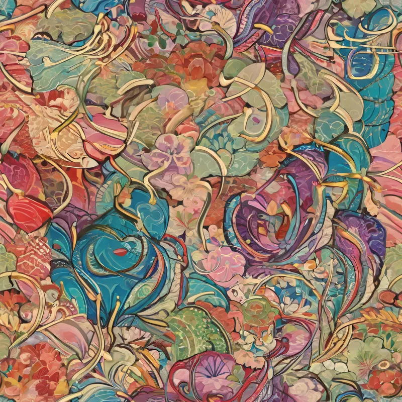 Close-up of the print