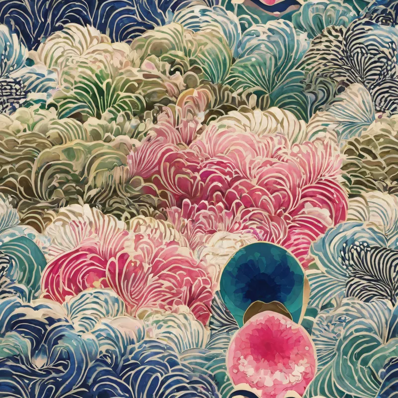Close-up of the print