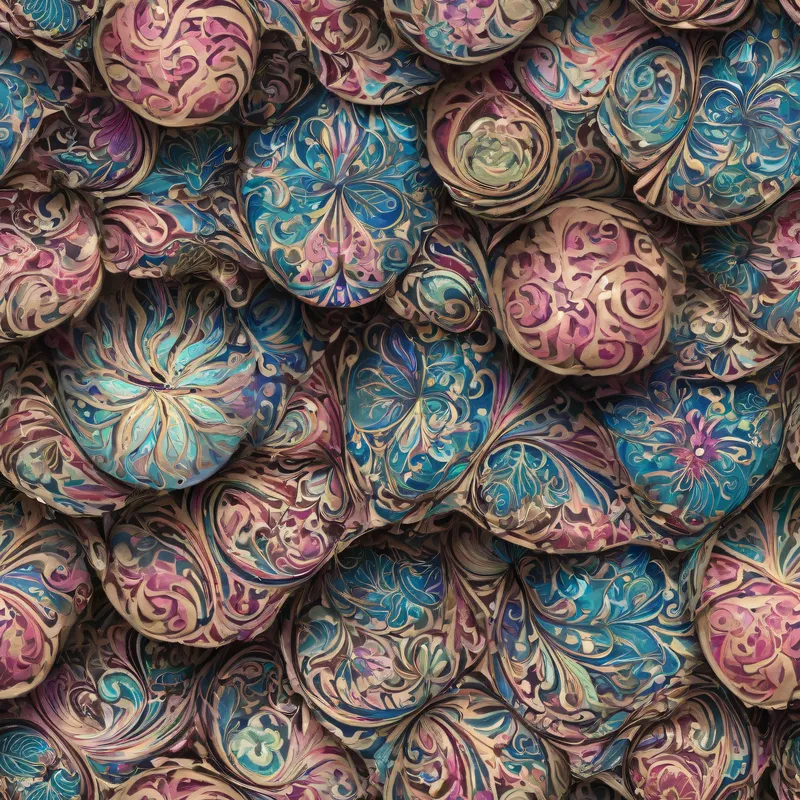 Close-up of the print