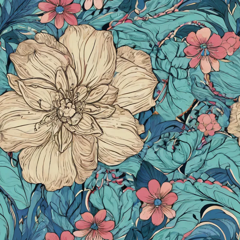 Close-up of the print